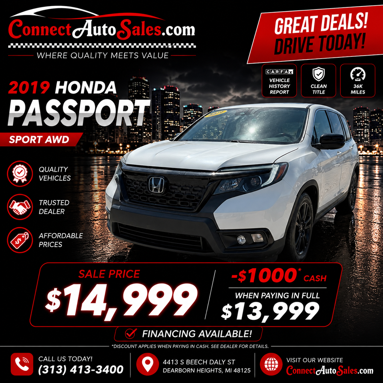 2019 HONDA PASSPORT SPORT