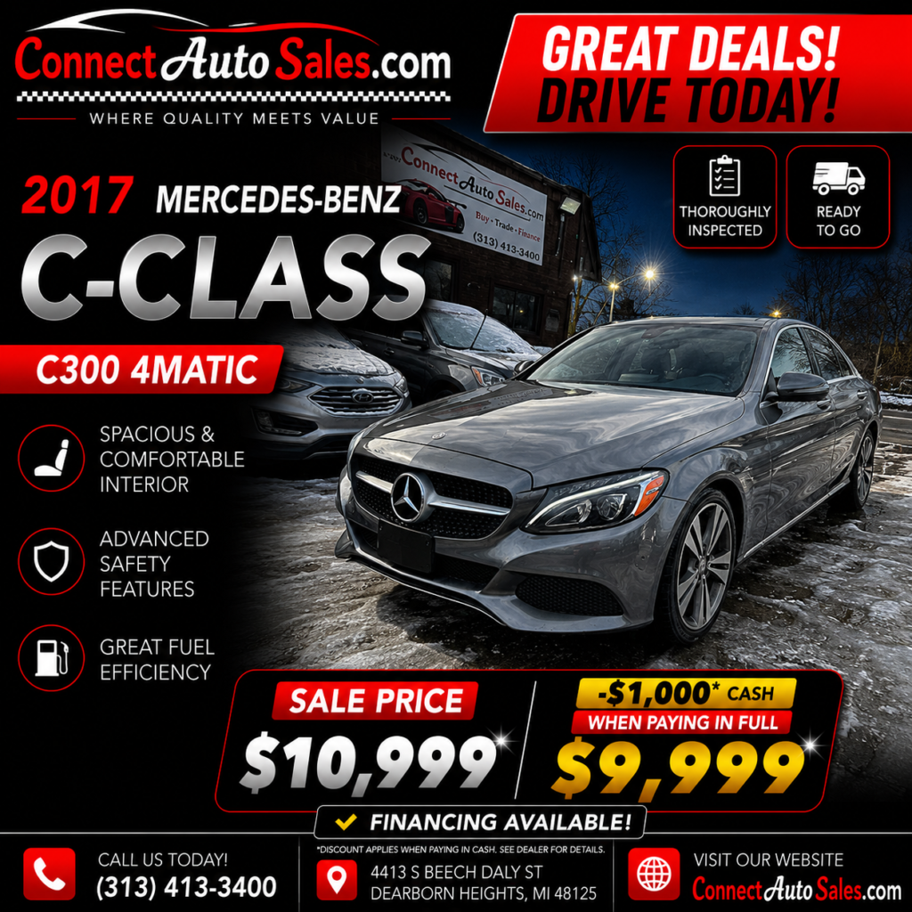 2017 MERCEDES-BENZ C-CLASS C300 4MATIC