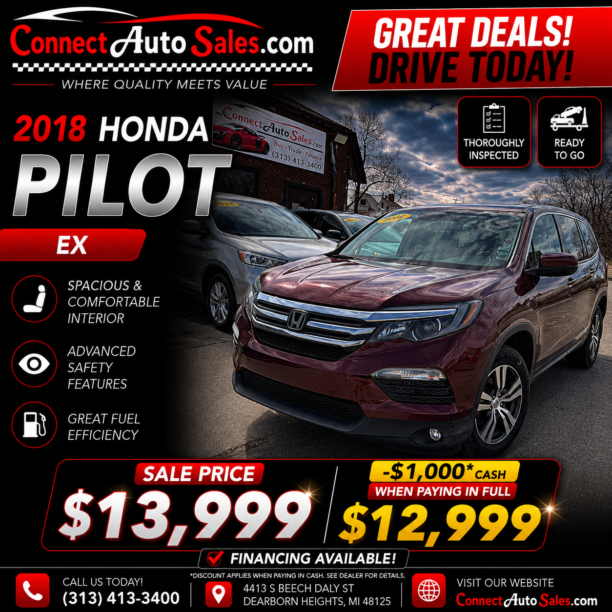 2018 HONDA PILOT EX