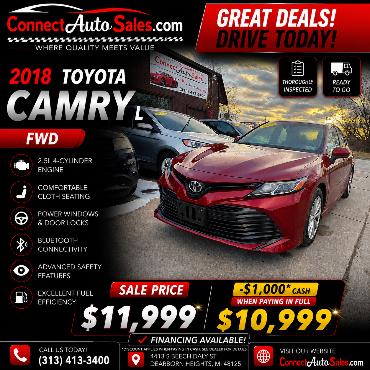 2018 TOYOTA CAMRY L
